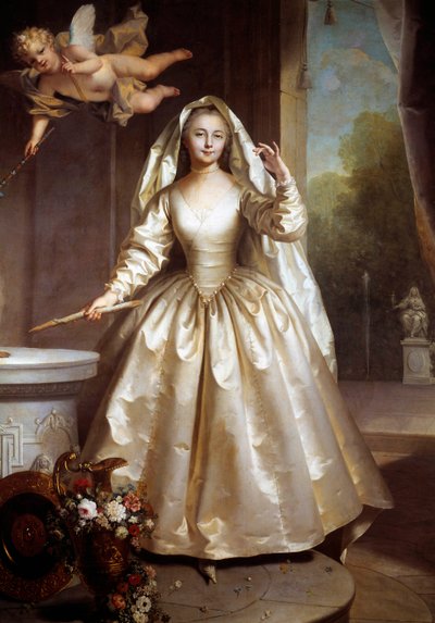 Ritratto in piedi di Marie Françoise Perdrigeon, madame Boucher (1716-1734) come vestale da Jean Raoux