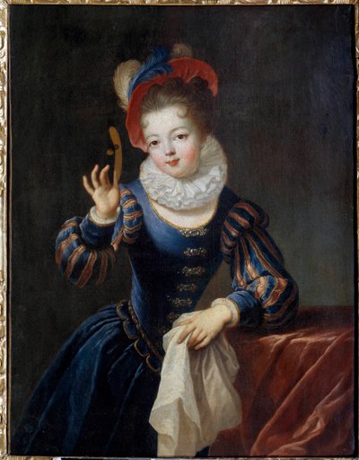 Giovane ragazza con la maschera da Jean Raoux