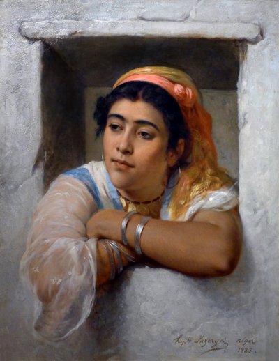 Alla finestra da Jean Raymond Hippolyte Lazerges