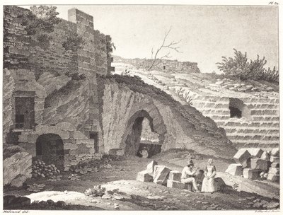 Rustici che fanno un picnic tra le rovine da Jean René Méliand