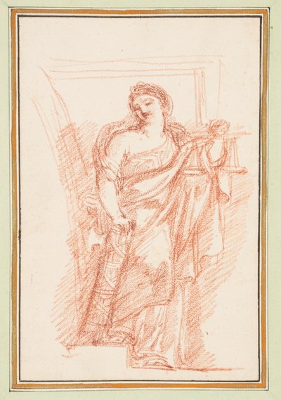 Figura allegorica della Giustizia con fasci da Jean Robert Ango