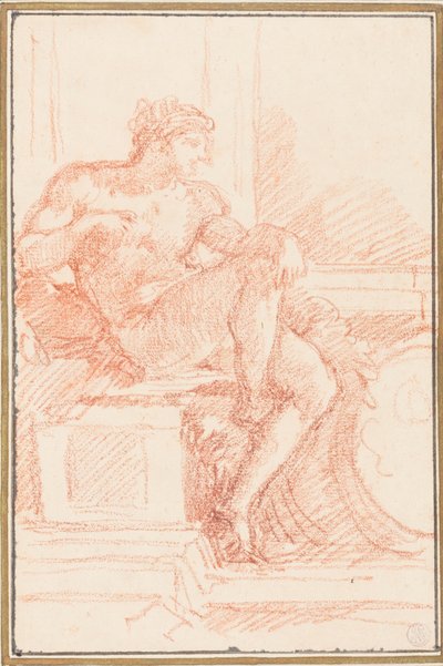 Ignudo dal soffitto della Cappella Sistina da Jean Robert Ango