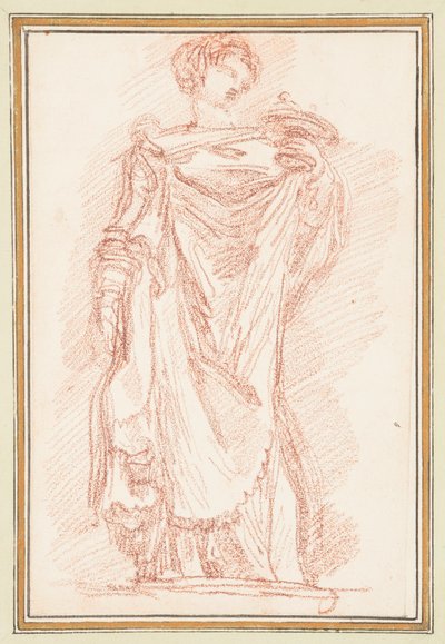 Figura maschile in piedi in chitone da Jean Robert Ango