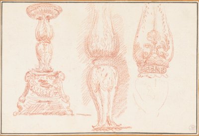 Studio di balaustre e candelabri da Jean Robert Ango