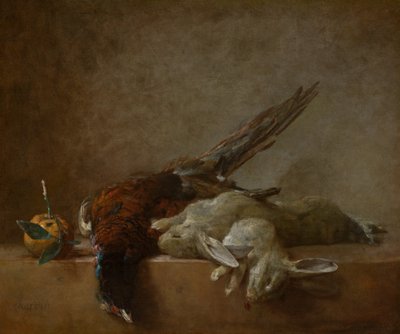 Natura morta con selvaggina, probabilmente anni 1750 da Jean Baptiste Simeon Chardin