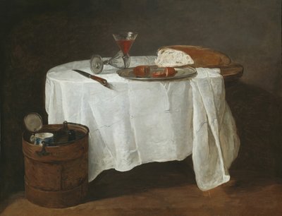 La tovaglia bianca, 1731-32 da Jean Baptiste Simeon Chardin
