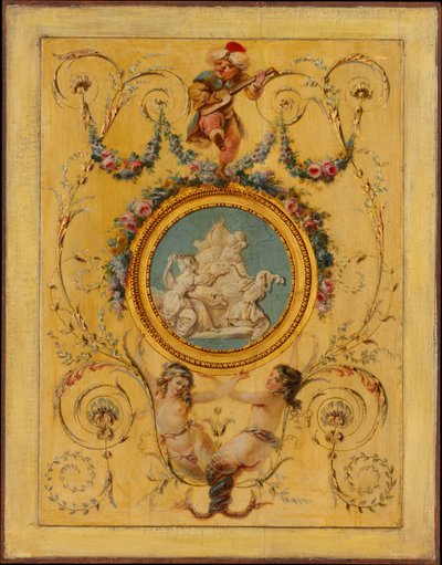 Pannello della porta del Cabinet Turc del Conte d