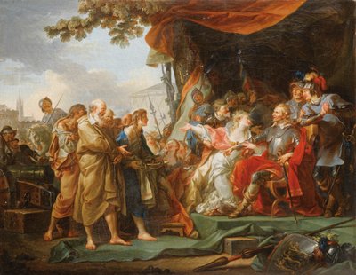 Francese:  Les Bourgeois de Calais I borghesi di Calais da Jean Simon Berthelemy