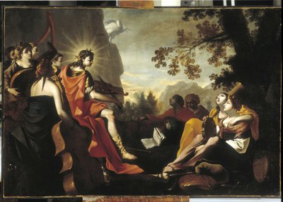 Apollo e le Muse sul Monte Parnaso da Jean Tassel