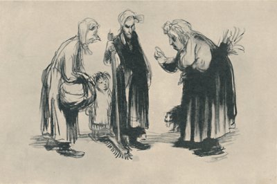 Le Roman Chez La Portière, 1919 da Jean Veber