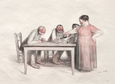 Il bicchiere di vino da Jean Veber