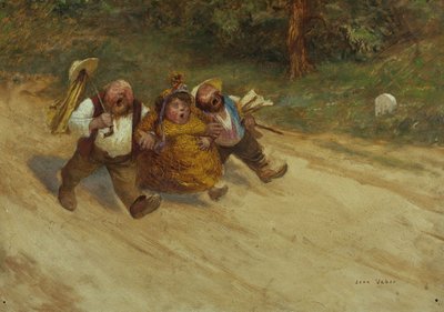 Tre buoni amici, 1902 circa (olio) da Jean Veber