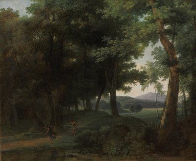 Una Foresta con Apollo e Dafne, 1810 da Jean Victor Bertin
