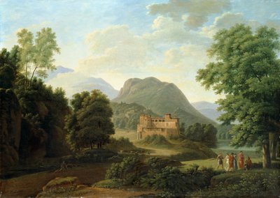 Paesaggio toscano, 1827 da Jean Victor Bertin