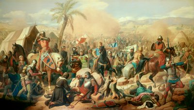Prima crociata: Battaglia di Ascalona 12/08/1099, vittoria di Goffredo di Buglione da Jean Victor Schnetz