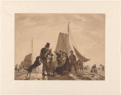 Ritorno gioioso dei pescatori da Jean Zacherie Mazel