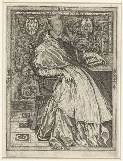 Ritratto del cardinale Carlo di Borbone da Jean de Gourmont (I)