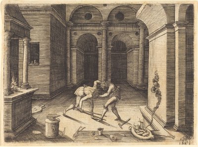 Due apprendisti che litigano da Jean de Gourmont I