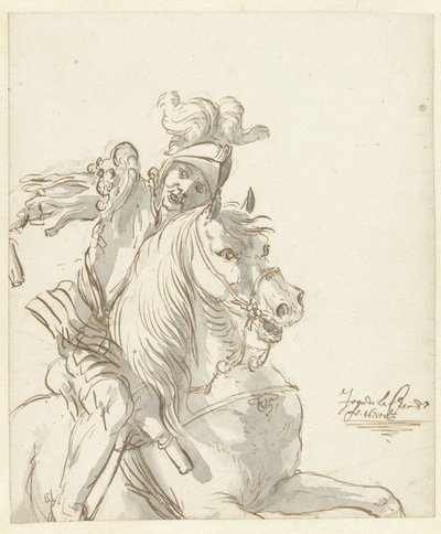 Soldato romano a cavallo da Jean de la Chambre