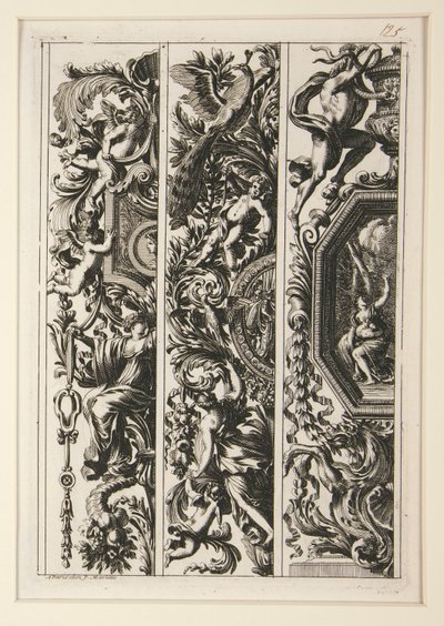 Grotesques et Moresques a la Romaine (6) da Jean le Pautre