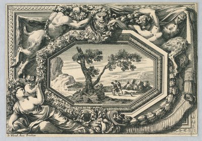 Pannello da, "Ornements de Paneaux" da Jean le Pautre