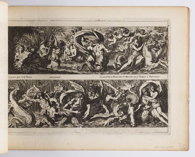 Tavola da "Frises, feuillages ou tritons marins, à la romaine" da Jean le Pautre