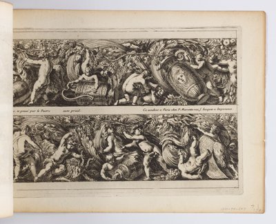 Piatto da "Frises, feuillages ou tritons marins, à la romaine" da Jean le Pautre
