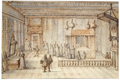 La camera del re Luigi XIV a Versailles da Jean le Pautre