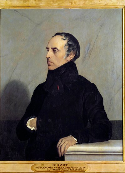 Ritratto di François Pierre Guillaume Guizot (1787-1874) da Jean or Jehan Georges Vibert
