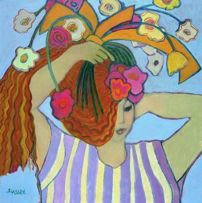 Fiori nei capelli da Jeanette Lassen