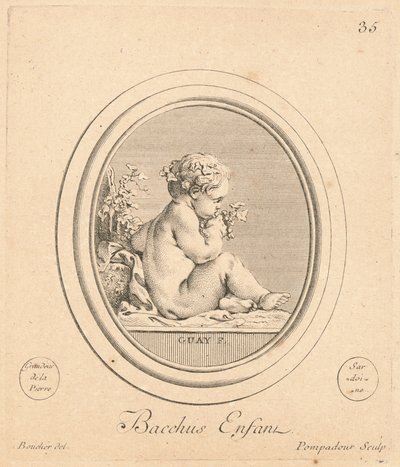 Bacco bambino da Jeanne Antoinette Poisson, marquise de Pompadour after François Boucher after Jacques Guay