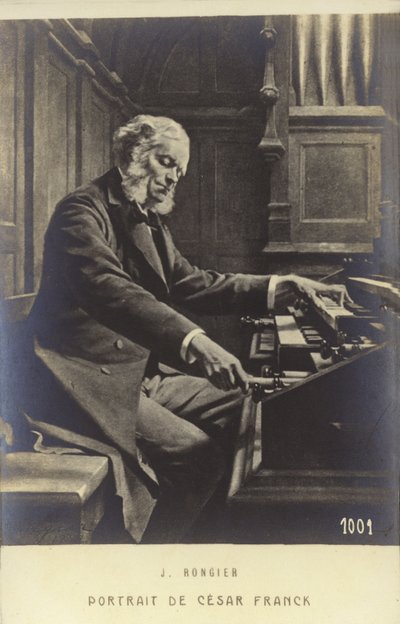 Cesar Franck, compositore, pianista, organista e insegnante di musica belga che ha lavorato a Parigi durante la sua vita adulta (1822-1890) da Jeanne Rongier