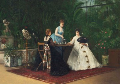 Tè nella Serra, 1893 da Jeanne Samson
