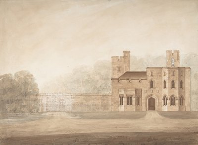 Progetto per Bishopsgate Lodge, al Castello di Windsor, Berkshire da Jeffry Wyatville