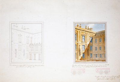 Progetto per il Cortile Interno, Chatsworth da Jeffry Wyatville