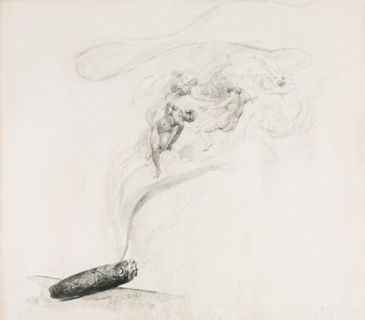 Dans la Fumée, 1800s da Jehan Georges Vibert