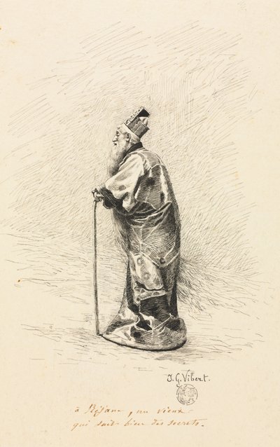 Studio per il mago in "Conte de Fée" (Storia di una fata) da Jehan Georges Vibert