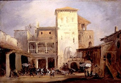 La casa di Lord Don Pedro ad Alcalá de Henares da Jenaro Pérez Villaamil