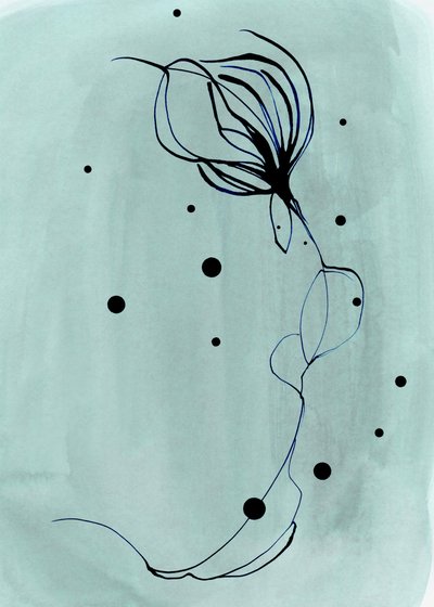Linee botaniche delicate da Jenja Braun
