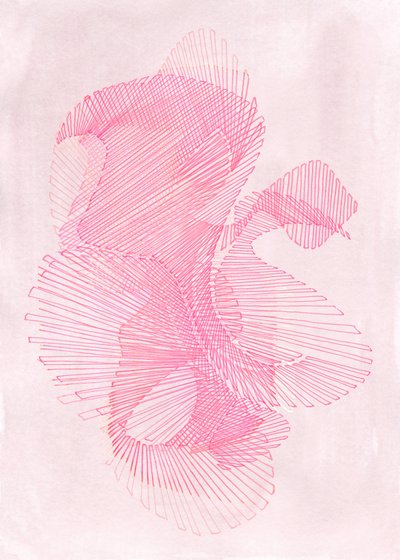 Geometria rosa tenue da Jenja Braun
