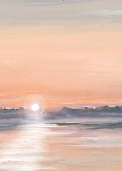 Riflesso sereno al tramonto da Jenna Alheit