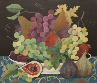 Frutta in una ciotola (acrilico) da Jennifer Abbott