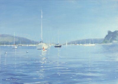 Yacht a Salcombe - Calore estivo, 2008 da Jennifer Wright