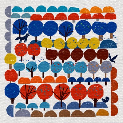 Alberi del villaggio, 2022 da Jenny Frean