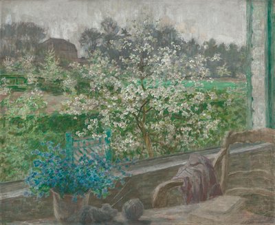 La mia finestra, 1910 circa (olio su tela) da Jenny Montigny