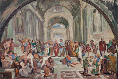 Copia dopo Raffaello: La scuola di Atene da Jens Adolf Jerichau