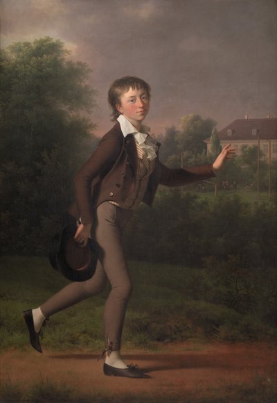 Un ragazzo che corre. Marcus Holst von Schmidten da Jens Juel