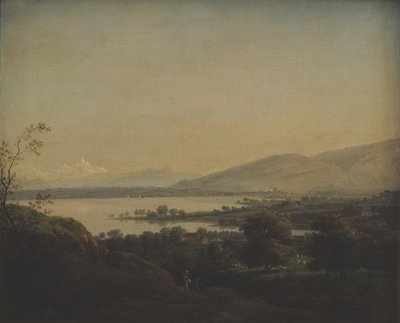 Vista sul Lago Lemano verso il Monte Bianco e Ginevra da Jens Juel