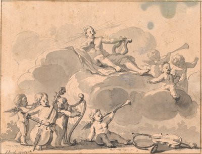 Apollo e geni musicanti da Jens Juel