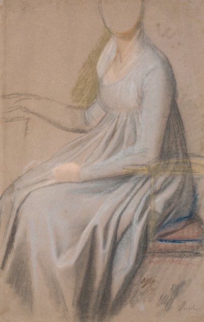 Studio di costume per il ritratto della contessa Agnete Marie Rosencrone da Jens Juel